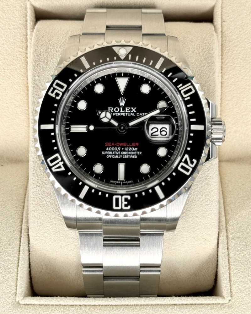 Rolex Stainless Steel Sea-Dweller Deepsea Black Dial
