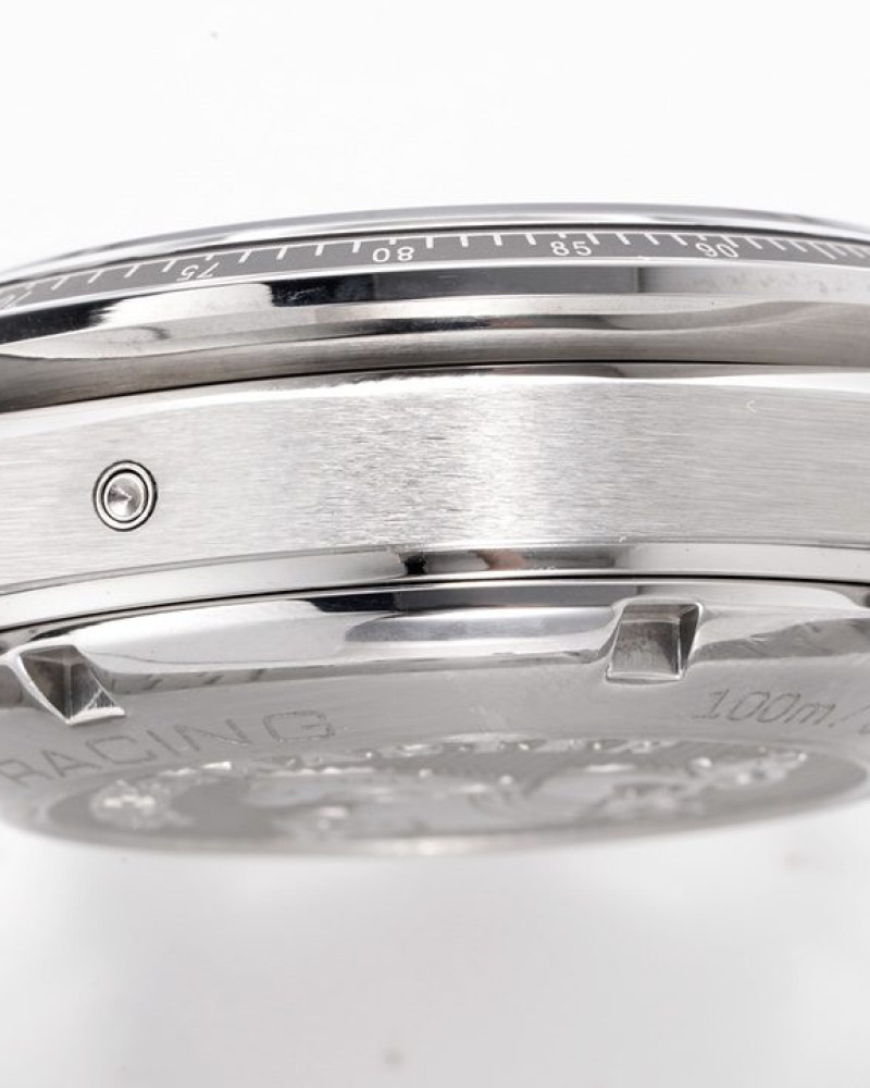 Omega Speedmaster Racing White Dial Steel Bezel On Steel Bracelet