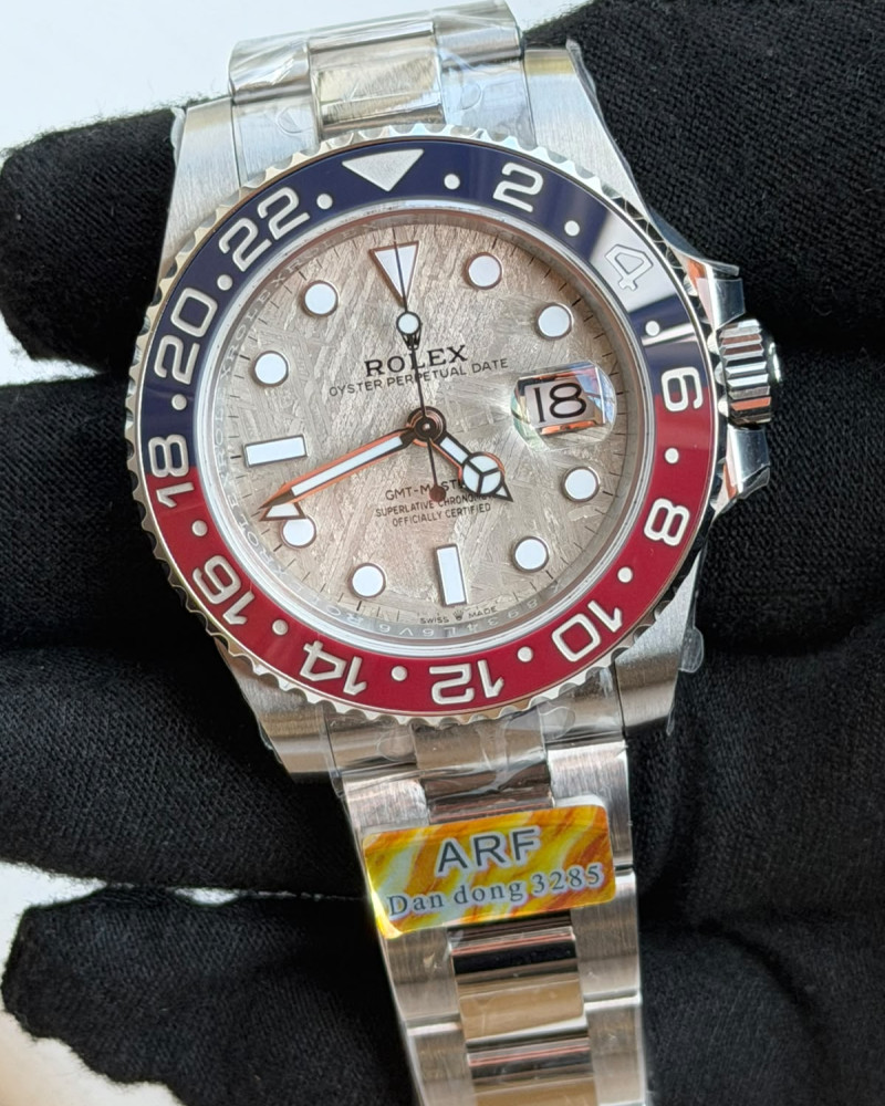 Rolex GMT-Master II Meteorite Dial "Pepsi" Blue/Red Ceramic Bezel On Steel Oyster Bracelet
