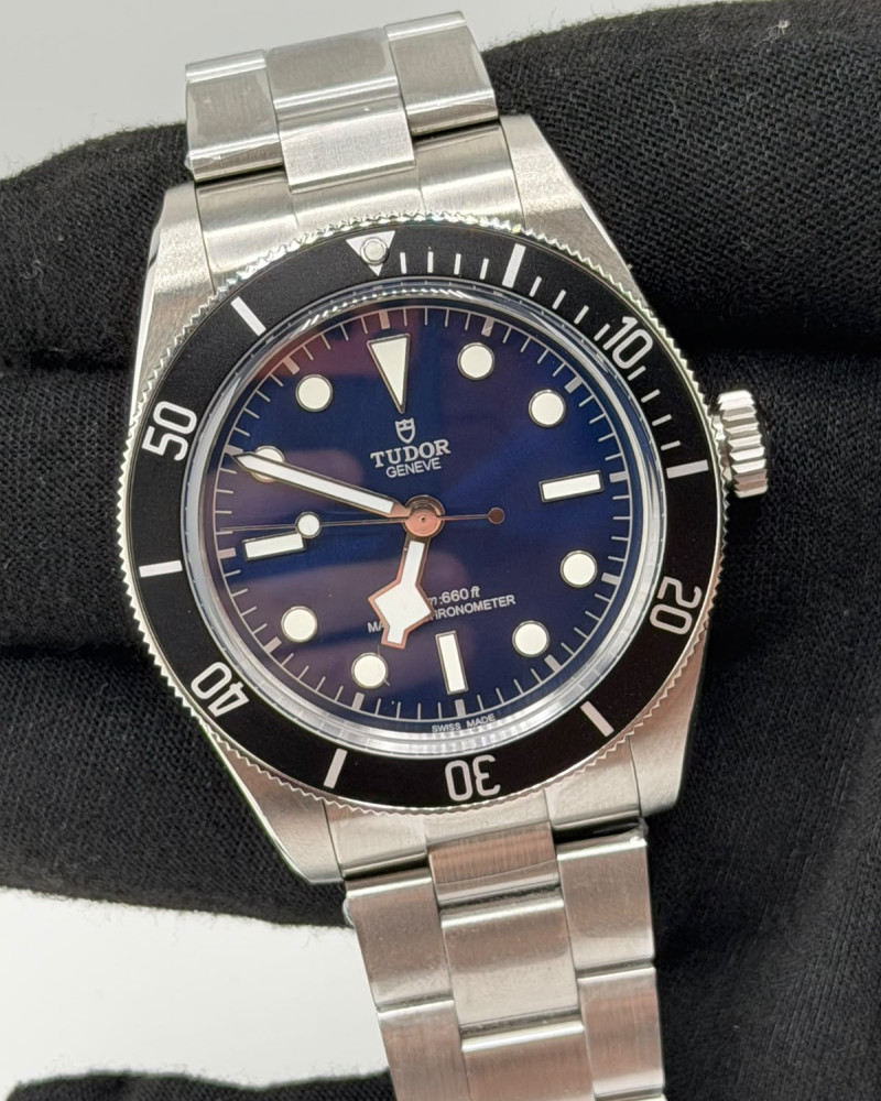 Tudor Black Bay 58 Navy Blue Dial Black Bezel On Steel Bracelet