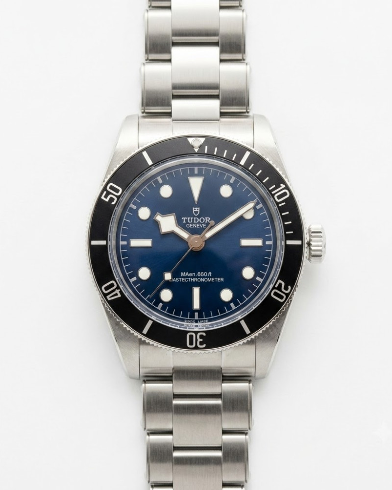 Tudor Black Bay 58 Navy Blue Dial Black Bezel On Steel Bracelet