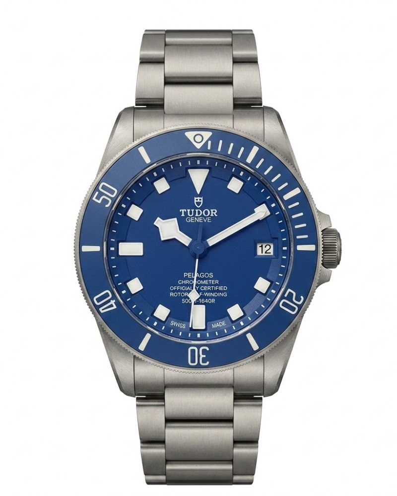Tudor Pelagos Blue Dial Titanium Case On Titanium Bracelet
