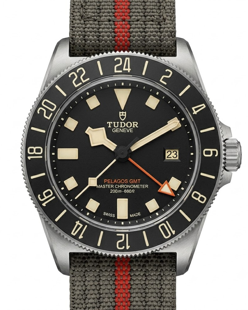 Tudor Pelagos GMT Black Dial Titanium Case On Fabric Strap
