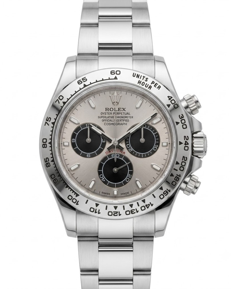 Rolex Oyster Perpetual Cosmograph Daytona Pink Dial Black Subdials Black Ceramic Bezel On Oyster Bracelet
