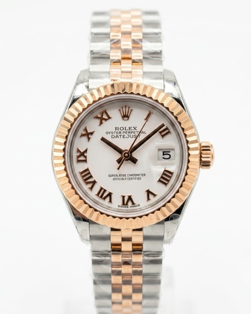 Rolex Datejust 31 White Roman Dial On Two-Tone Jubilee Bracelet