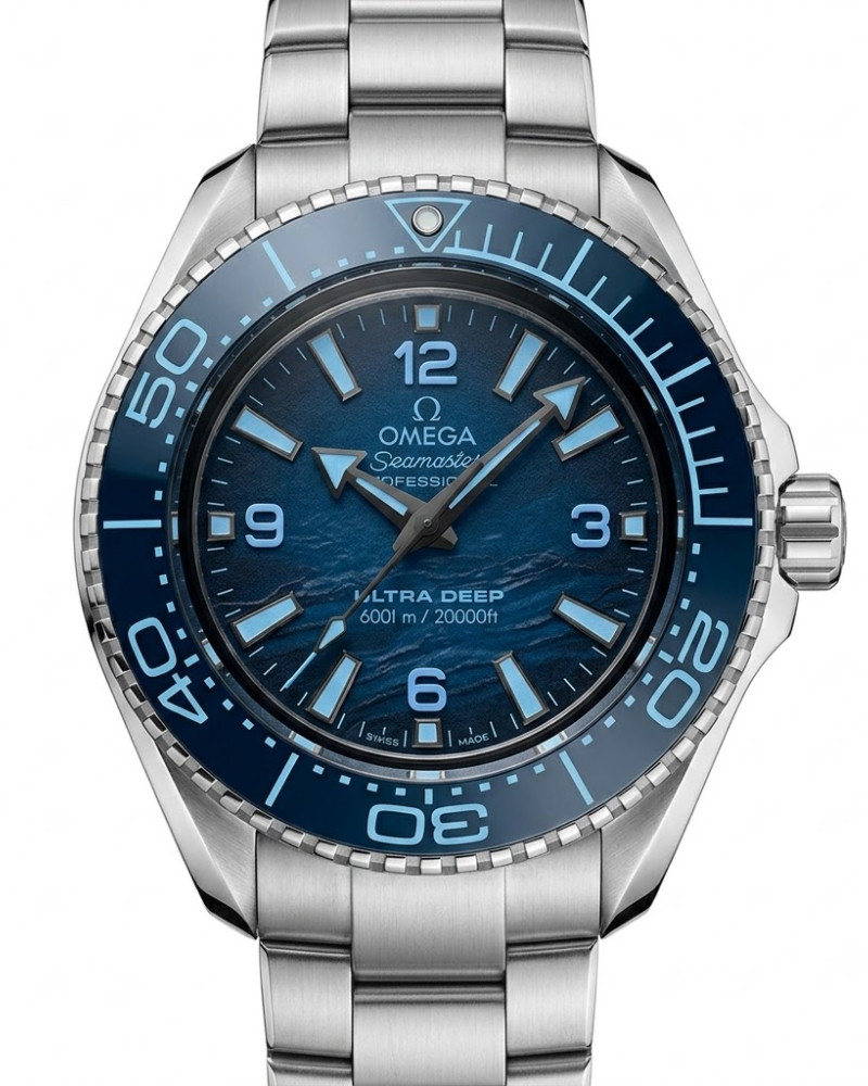 Omega Seamaster Planet Ocean Ultra Deep Blue Dial Steel Ceramic Bezel On Steel Bracelet