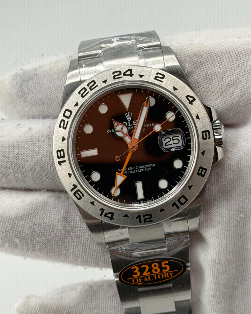 Rolex Explorer II Black Dial On Steel Bracelet