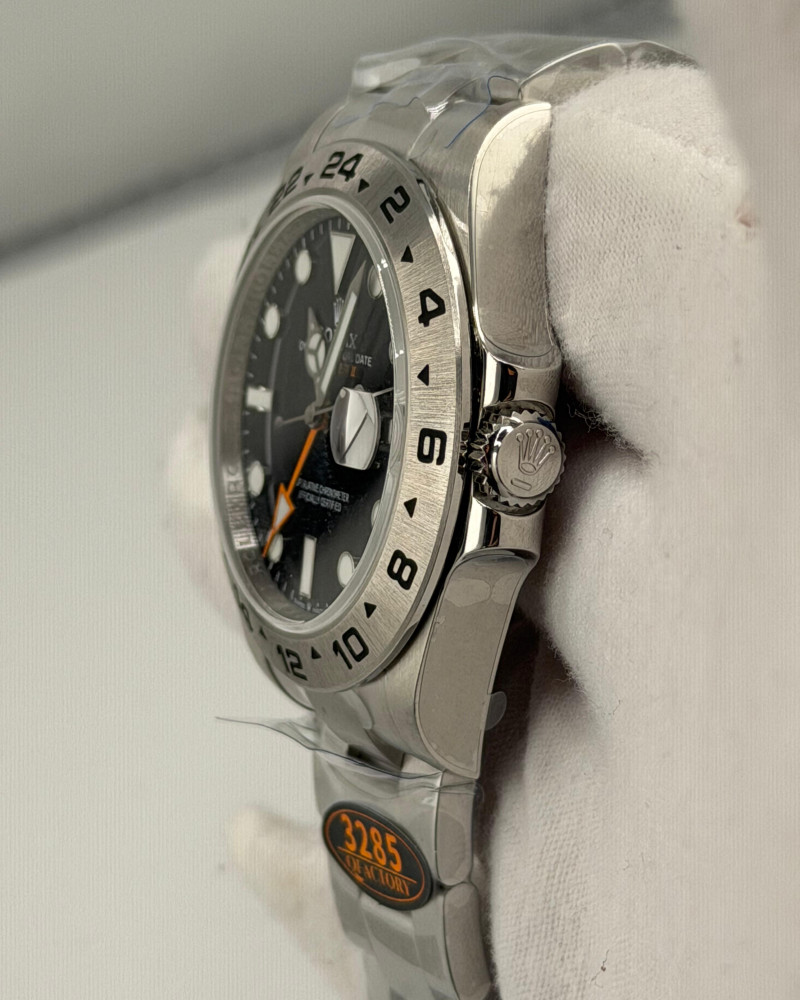 Rolex Explorer II Black Dial On Steel Bracelet