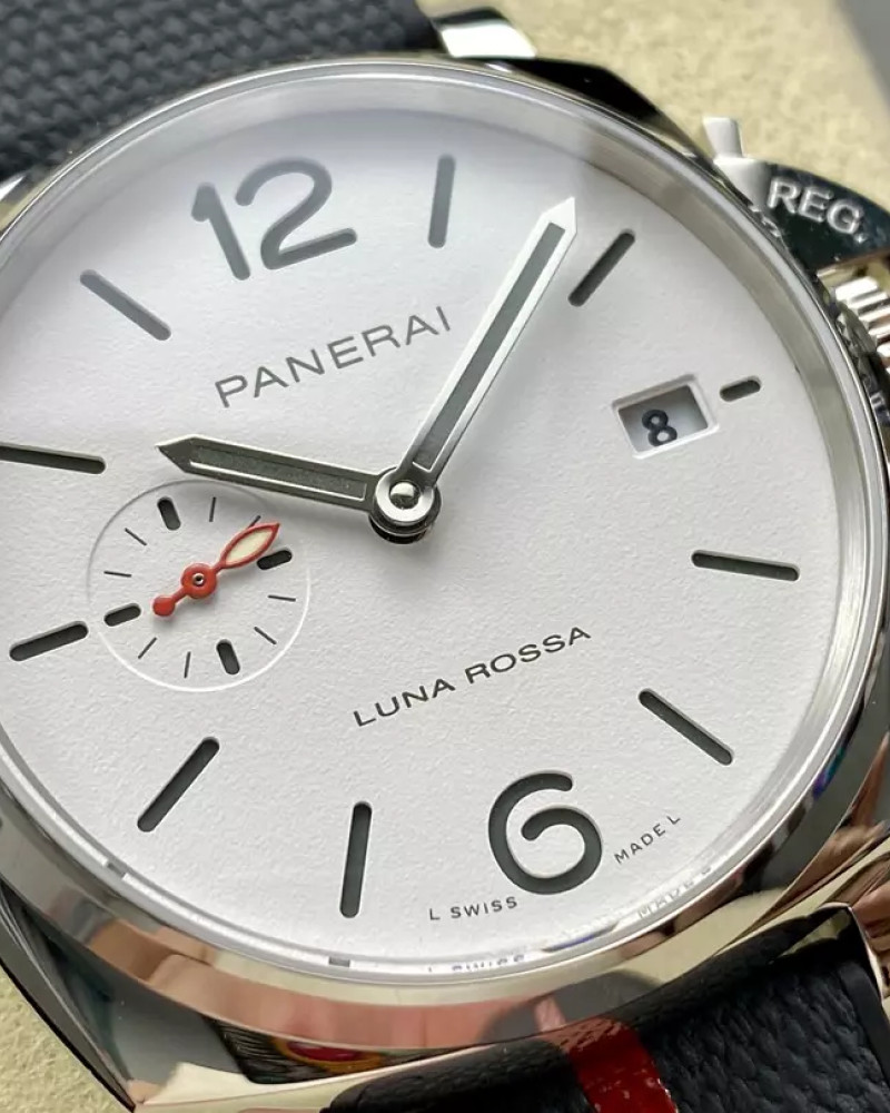 Panerai PAM1381 Luminor Due Luna Rossa 42mm VSF 1:1 Best Edition on Gray Nylon Strap P900