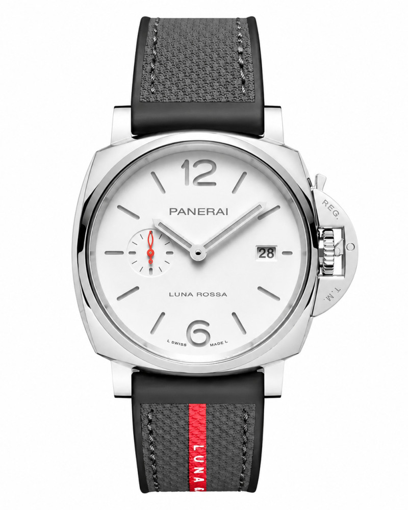 Panerai PAM1381 Luminor Due Luna Rossa 42mm VSF 1:1 Best Edition on Gray Nylon Strap P900