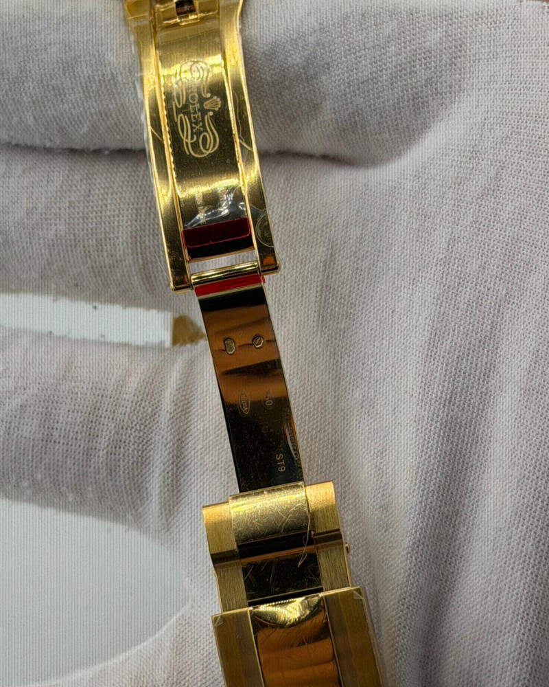 Rolex Submariner Blue Dial On Yellow Gold Bracelet