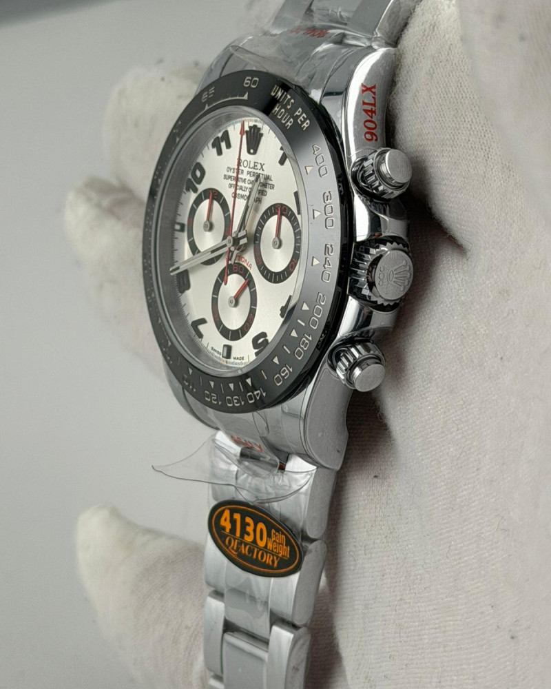 Rolex Daytona Silver Dial On Steel Bracelet