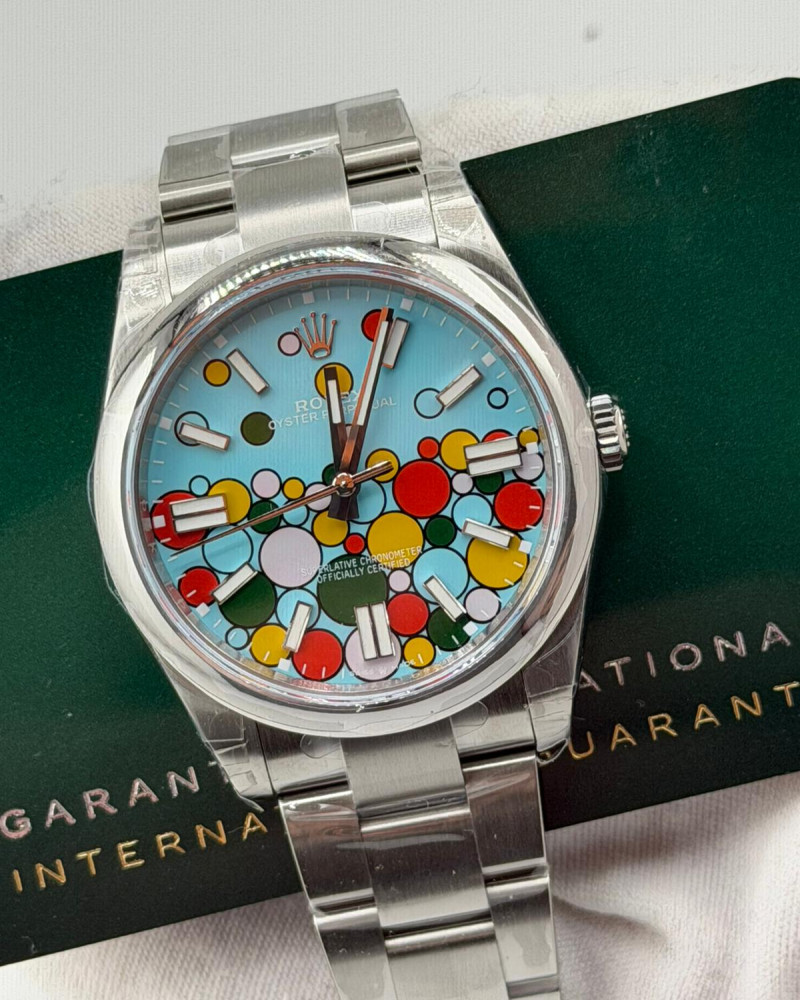 Oyster Perpetual Celebration Motif Dial On Steel Bracelet