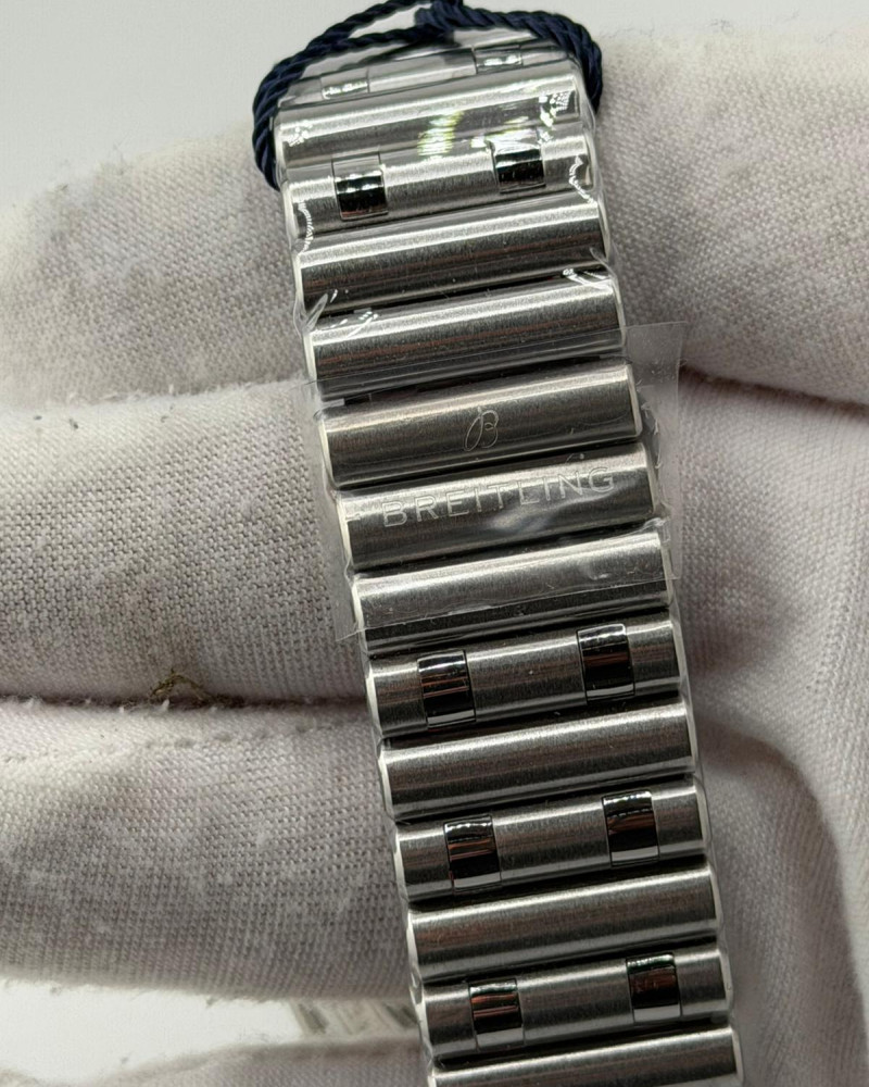 Breitling Chronomat B01 Black Dial On Steel Bracelet