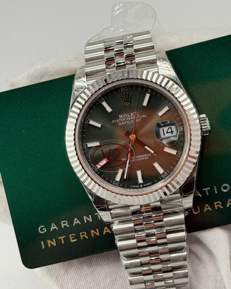 Rolex Datejust 41 Dark Rhodium Dial On Jubilee Bracelet