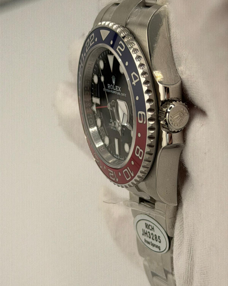 Rolex GMT-Master II Black Dial Pepsi Bezel On Jubilee Bracelet