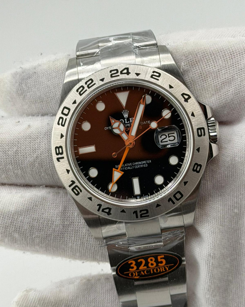 Rolex Explorer II Black Dial On Steel Bracelet