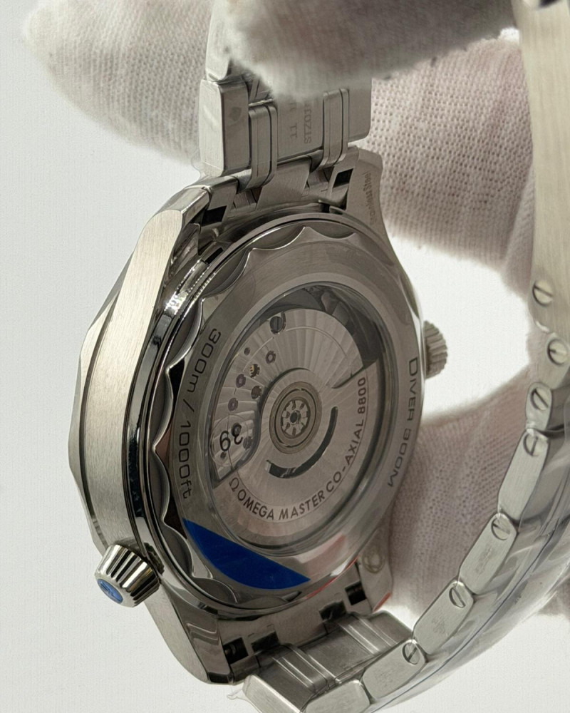 Omega Seamaster Diver 300M Brown Wave Dial On Steel Bracelet