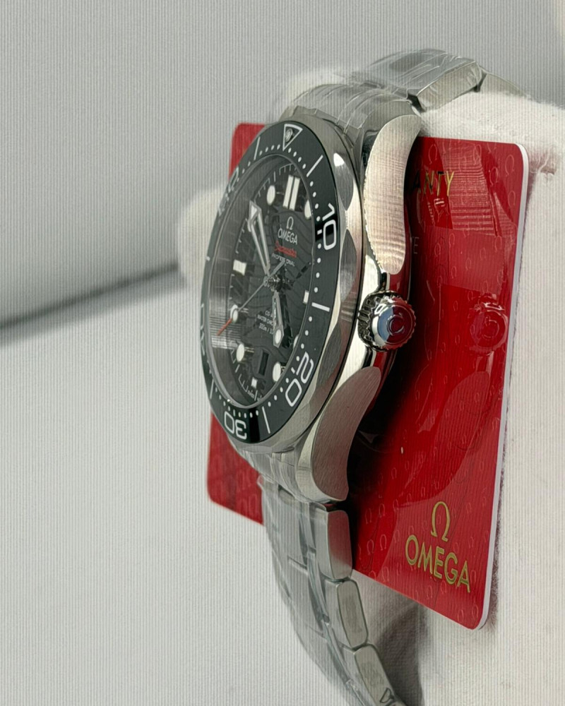 Omega Seamaster Diver 300M Brown Wave Dial On Steel Bracelet