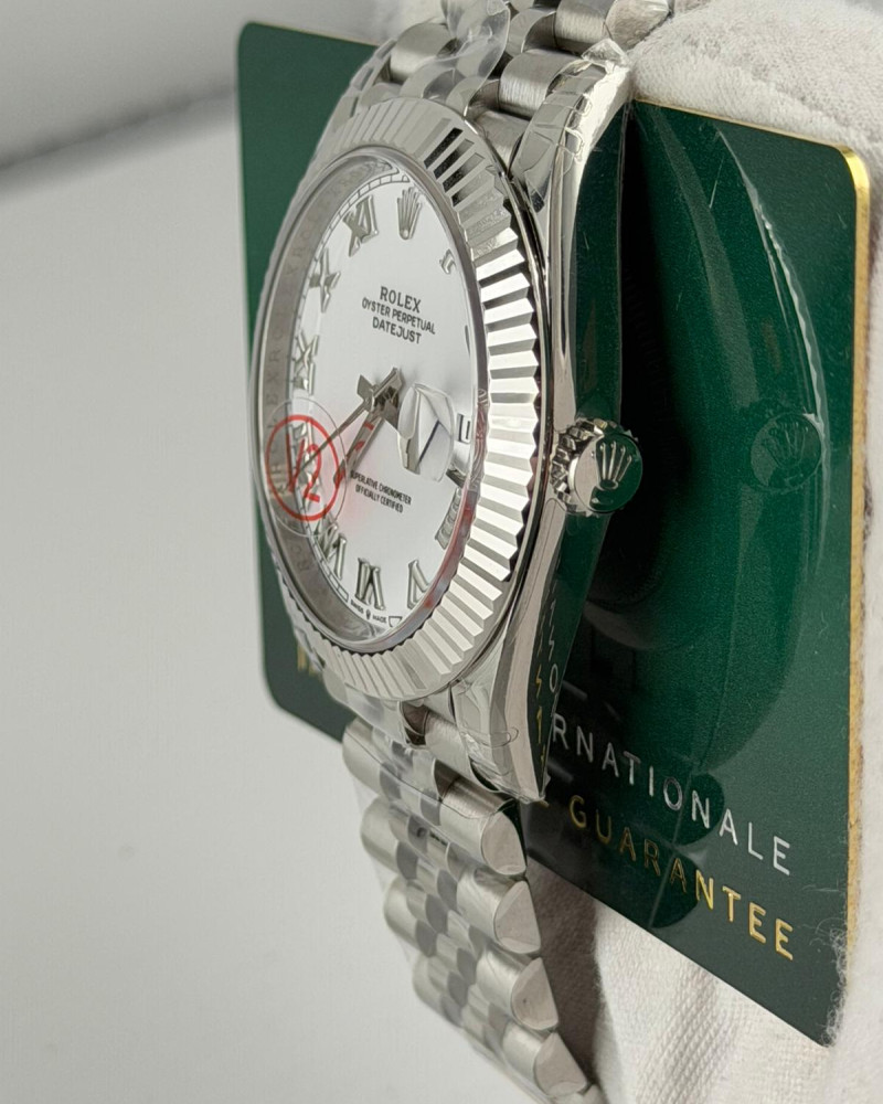 Rolex Datejust 41 White Roman Dial On Jubilee Bracelet