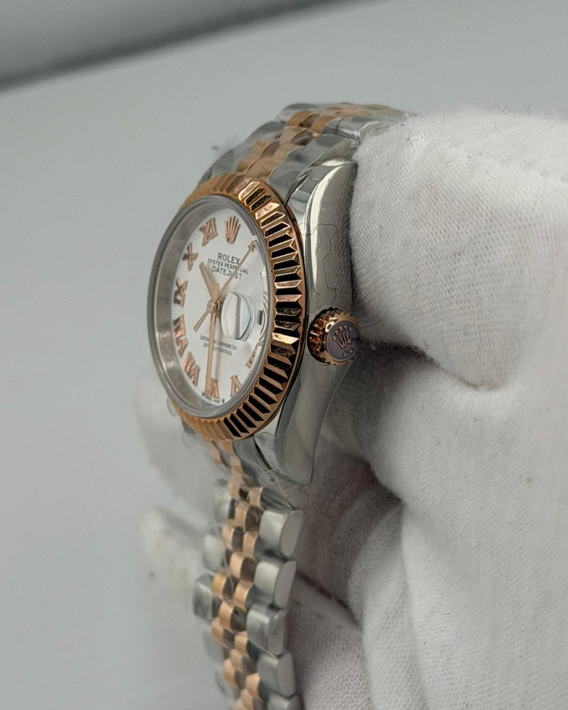 Rolex Datejust 31 White Roman Dial On Two-Tone Jubilee Bracelet