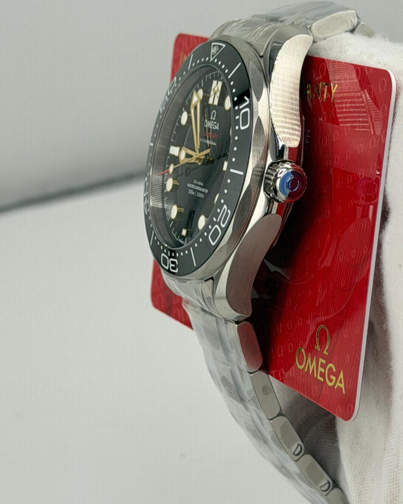 Omega Seamaster Diver 300M James Bond Edition Black Dial On Steel Bracelet
