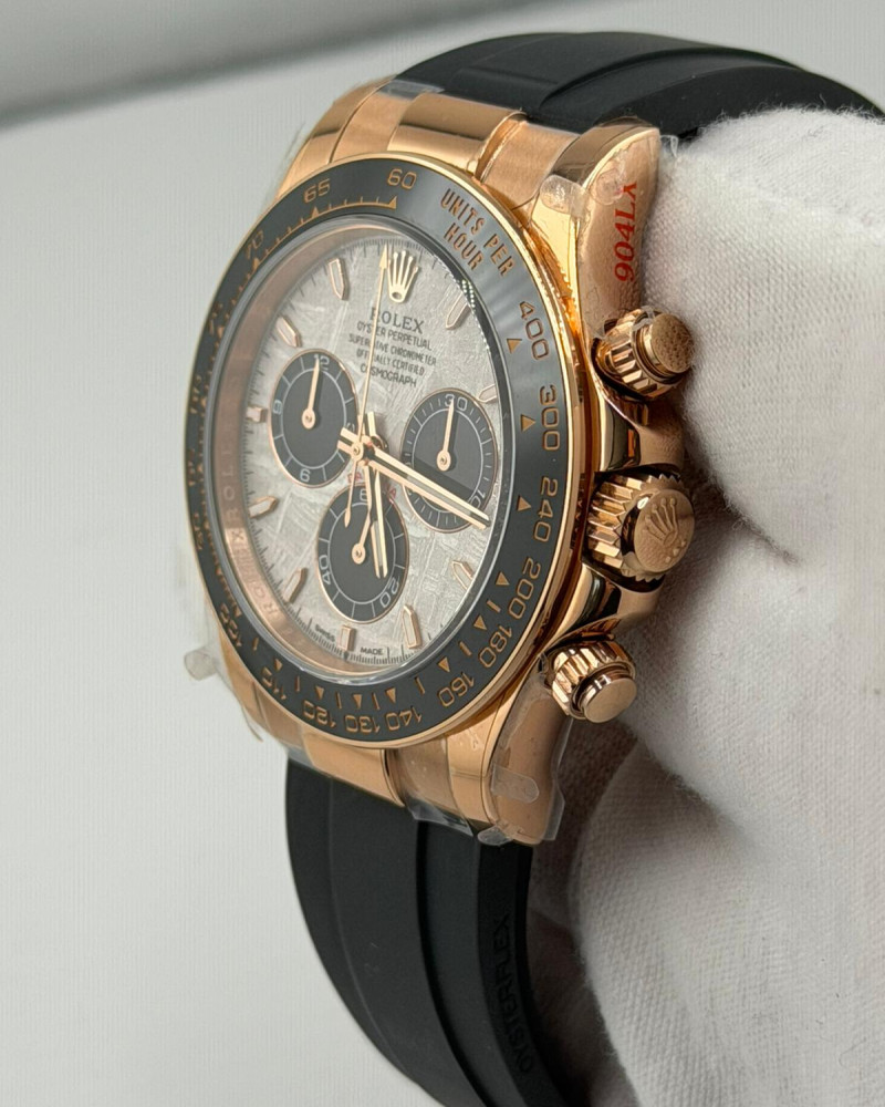 Rolex Daytona Meteorite Dial On Rose Gold Oysterflex Strap