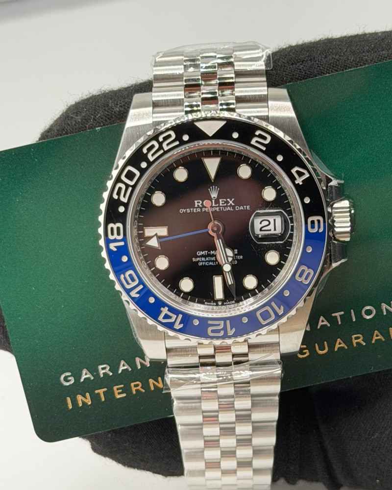 Rolex Oyster Perpetual Date GMT-Master II Black Dial Batman Ceramic Bezel On Jubilee Bracelet