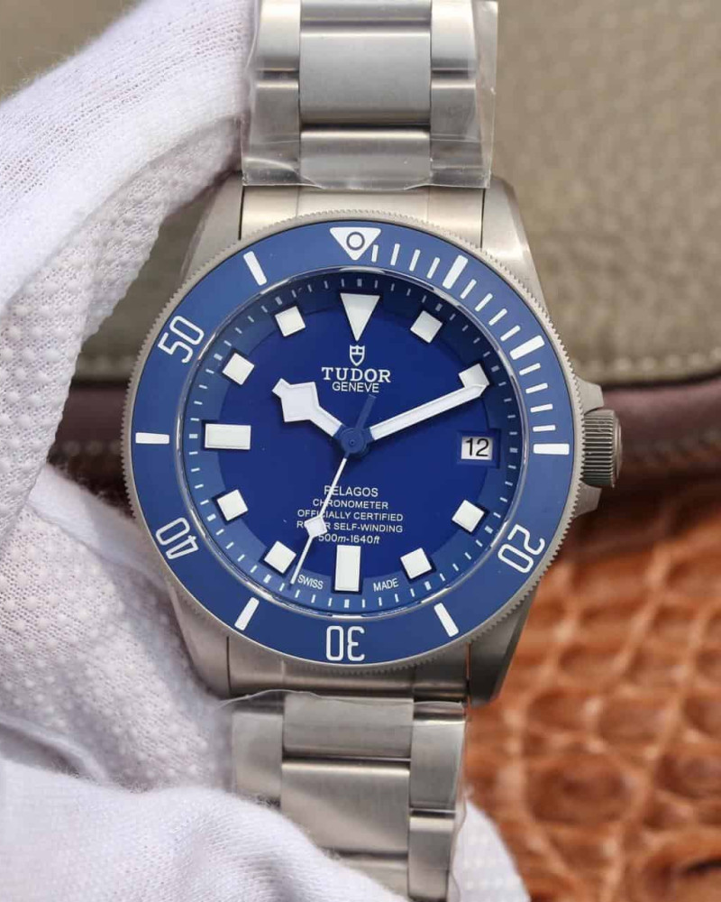 Tudor Pelagos Blue Dial Titanium Case On Titanium Bracelet