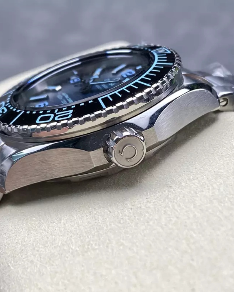 Omega Seamaster Planet Ocean Ultra Deep Blue Dial Steel Ceramic Bezel On Steel Bracelet