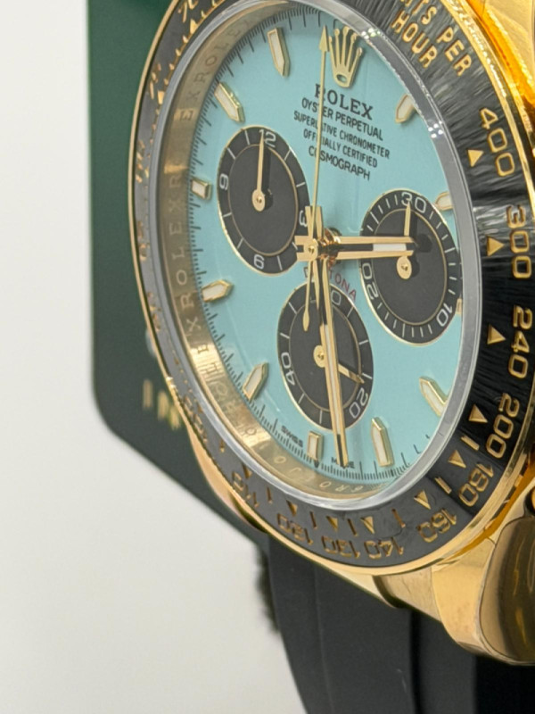 Rolex Yellow Gold Oysterflex Daytona Tiffany Blue